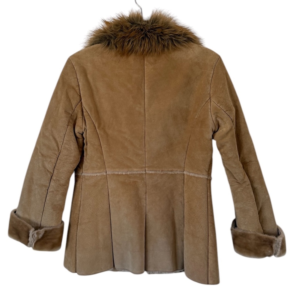 Vintage Guess leather Jacket fur collar - Picture 2 of 9